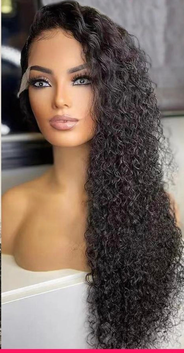 Curly Human Hair Wig 13X6 Lace Frontal Wig Pre Plucked 13X4 Kinky Curly Lace Front Wig 250 Density Lace Front Human Hair Wigs