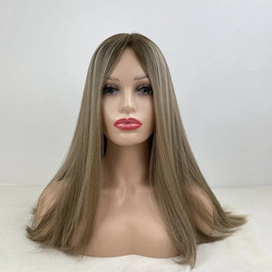 Jewish Wig Swiss Lace Topper Kosher Sheitel Wigs 100% Unprocessed Virgin Hair Toppers For Women