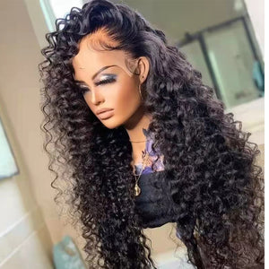 Water Wave Lace Front Wig Full Lace Front Human Hair Wigs For Black Women  30 34